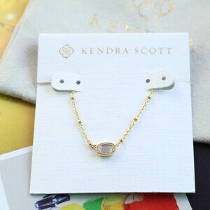 New Kendra Scott Pink Opalite Crystal Mini Elisa Satellite Short Necklace Gold